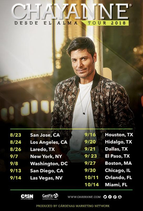 Chayanne+Desde+El+Alma+Tour+2018