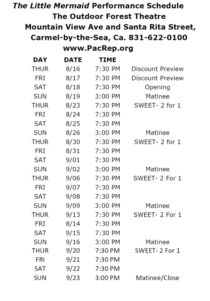 The Little Mermaid Pac Rep