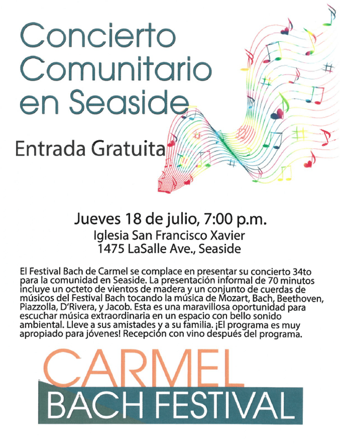 Carmel Bach Concierto Comunitario