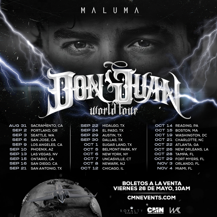 MALUMA ANNOUNCES THE U.S. LEG OF HIS “DON JUAN WORLD TOUR”